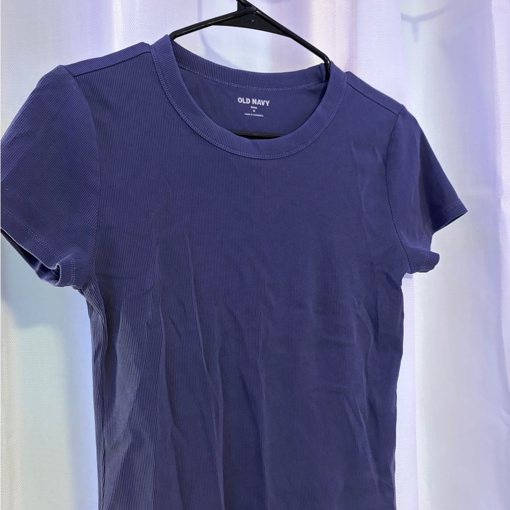 Old Navy Women's Blue Short Sleeve Tee